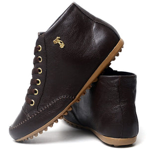 Bota Rasteira Paola Ferrara - VÁRIAS CORES - Couro Legítimo - 10x R$16,99